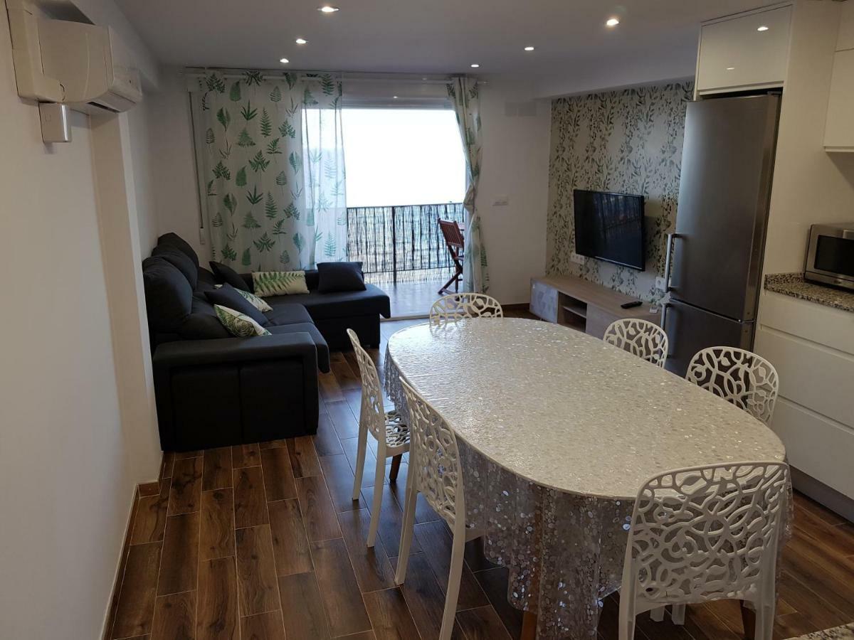 Apartamento De Lujo En Primera Linea De La Playa De Cullera Con Vistas Al Castillo Buitenkant foto